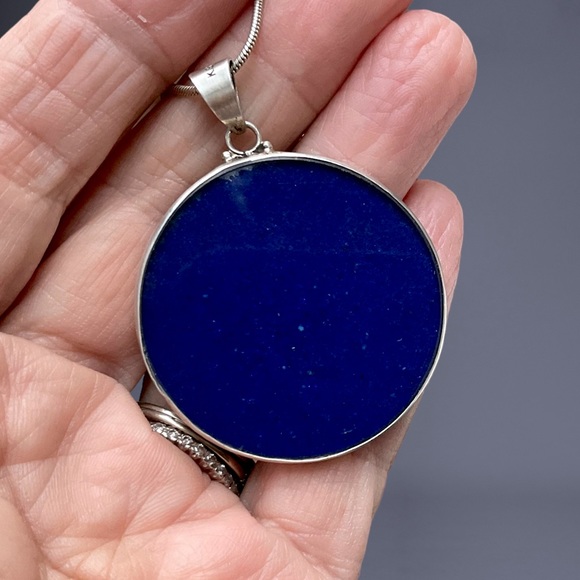 🌺Artisan 2 Sided Sterling Kaleidoscope/Chakra Necklace - Picture 10 of 14